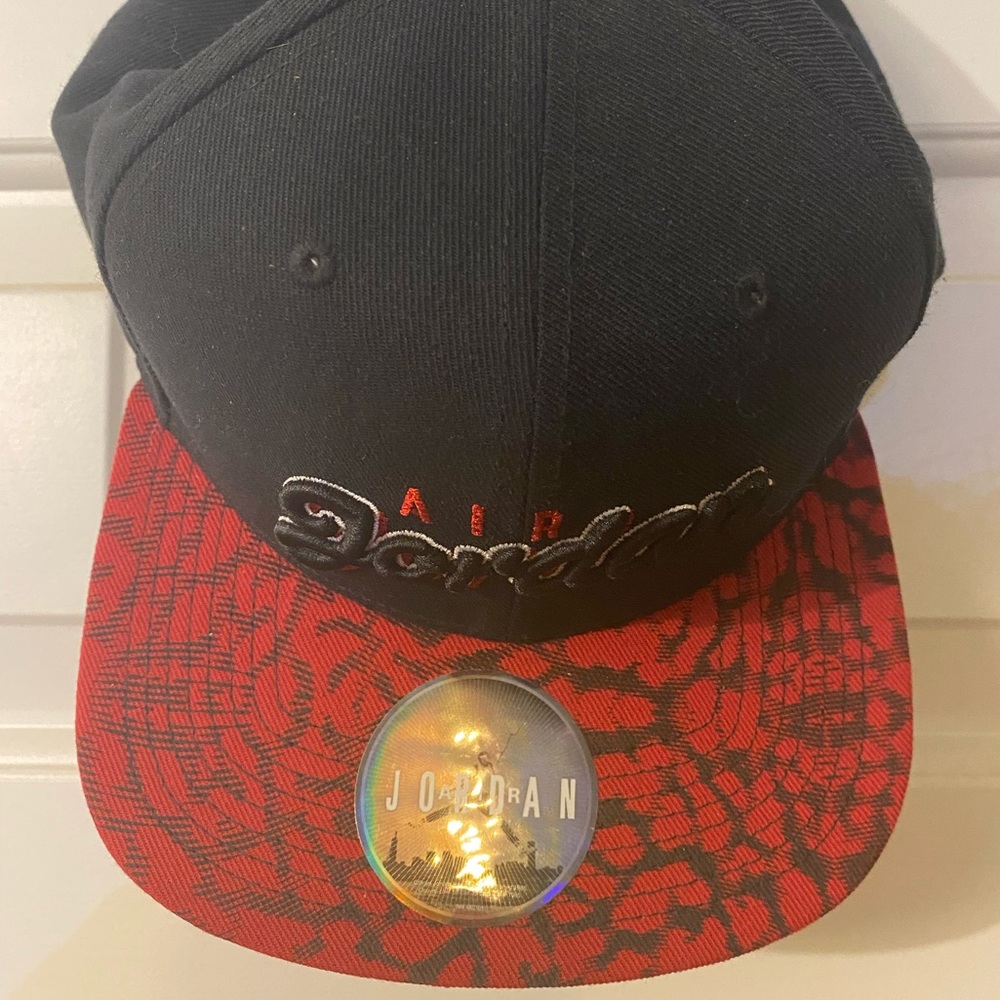 Air Jordan Red Cement SnapBack Hat (OS)